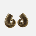Boucles d’oreilles coquillage en spirale en acier inoxydable