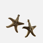 Boucles d’oreilles étoile de mer en acier inoxydable
