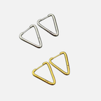 Créoles triangle en acier inoxydable