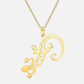 Collier lézard en acier inoxydable