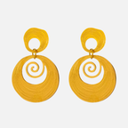 Boucles d’oreilles spirale en acier inoxydable