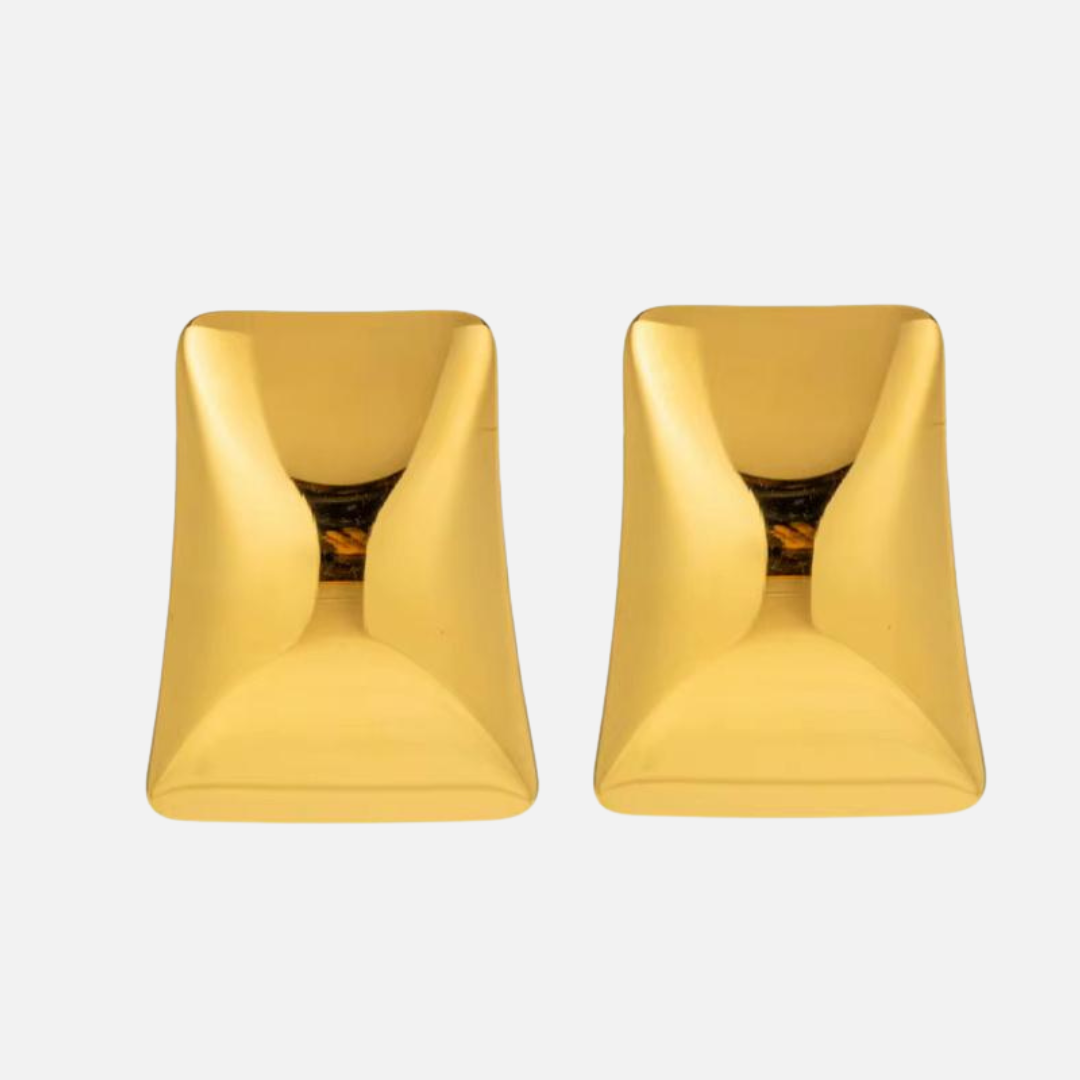 Boucles d’oreilles géométriques en acier inoxydable
