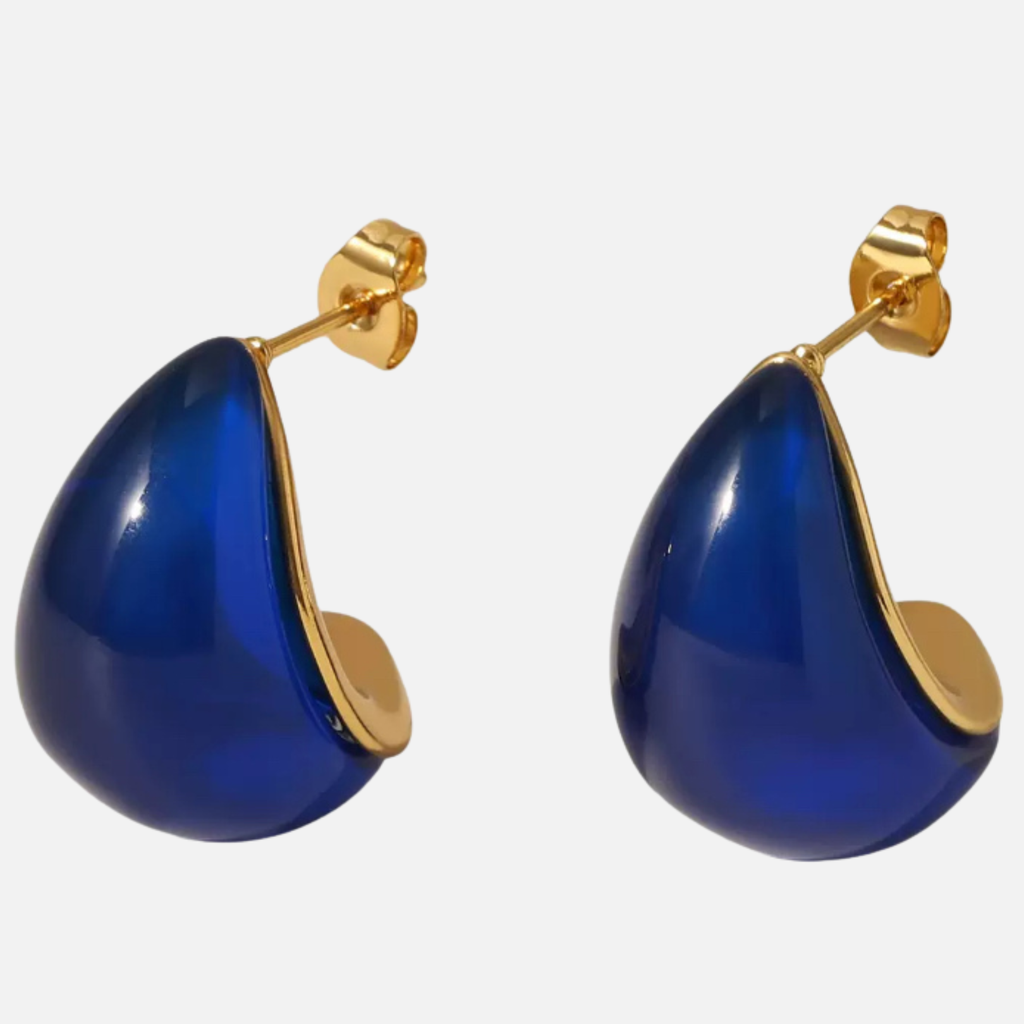 Boucles d’oreilles goutte en acier inoxydable