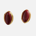 Boucles d’oreilles fantaisie cabochon rouge
