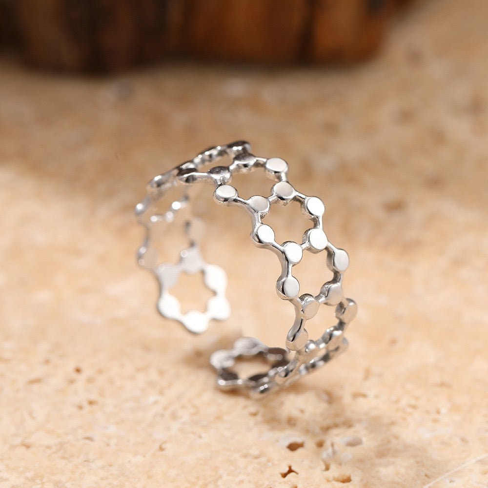 Bague chaîne en acier inoxydable