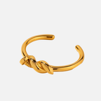Bracelet jonc nœud en acier inoxydable