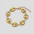 Bracelet grains de café en acier inoxydable
