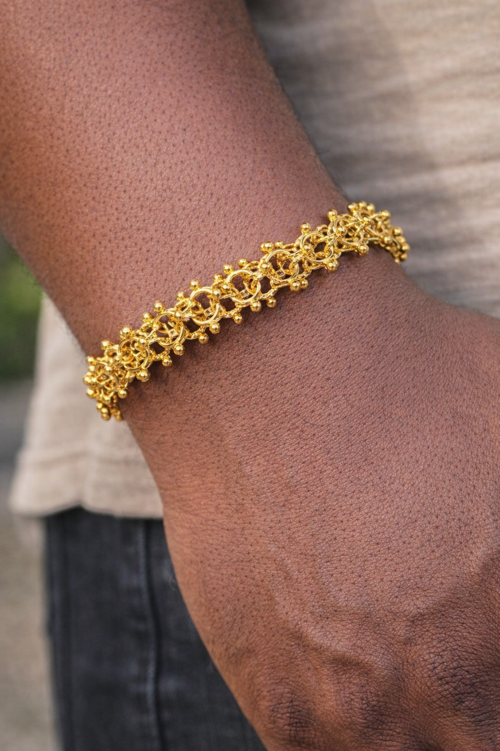 Bracelet cyclone en acier inoxydable 316L