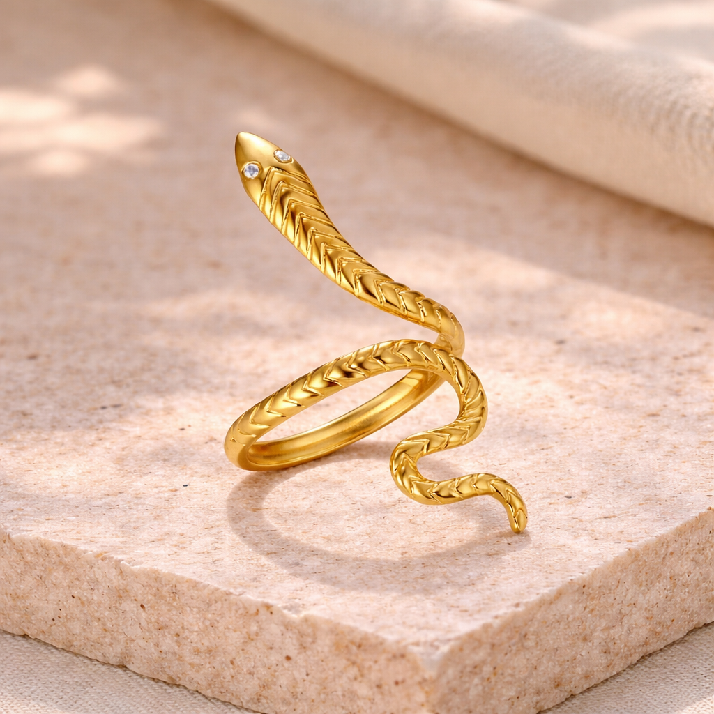 Bague serpent en acier inoxydable