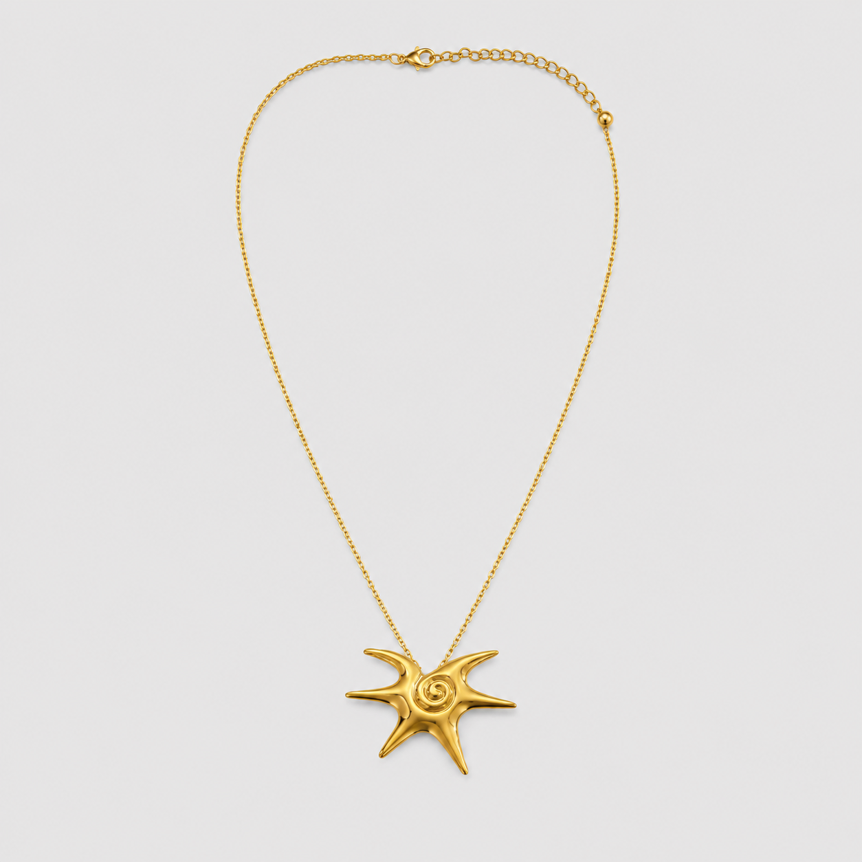 Collier étoile de mer en acier inoxydable