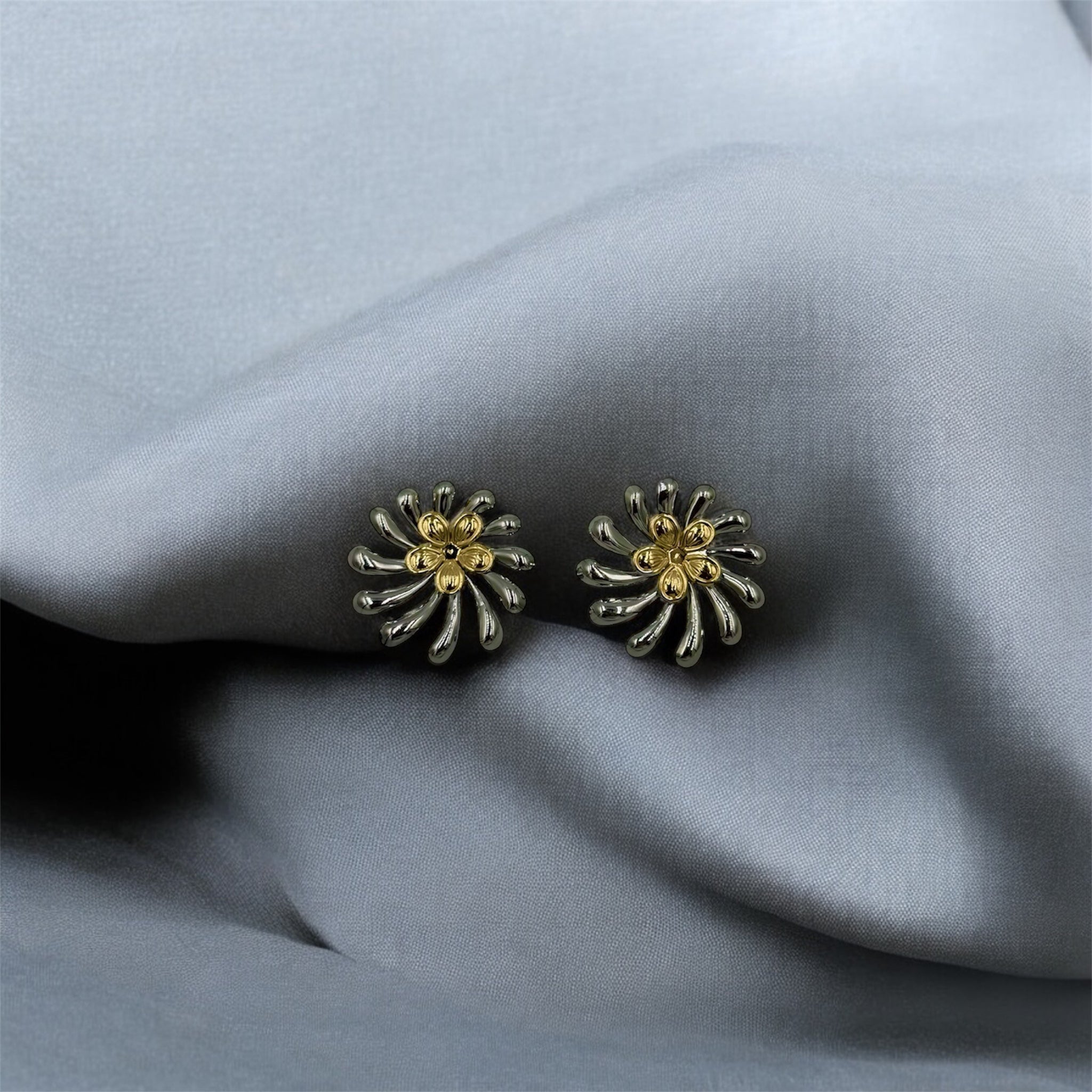 Boucles d’oreilles soleil fantaisie