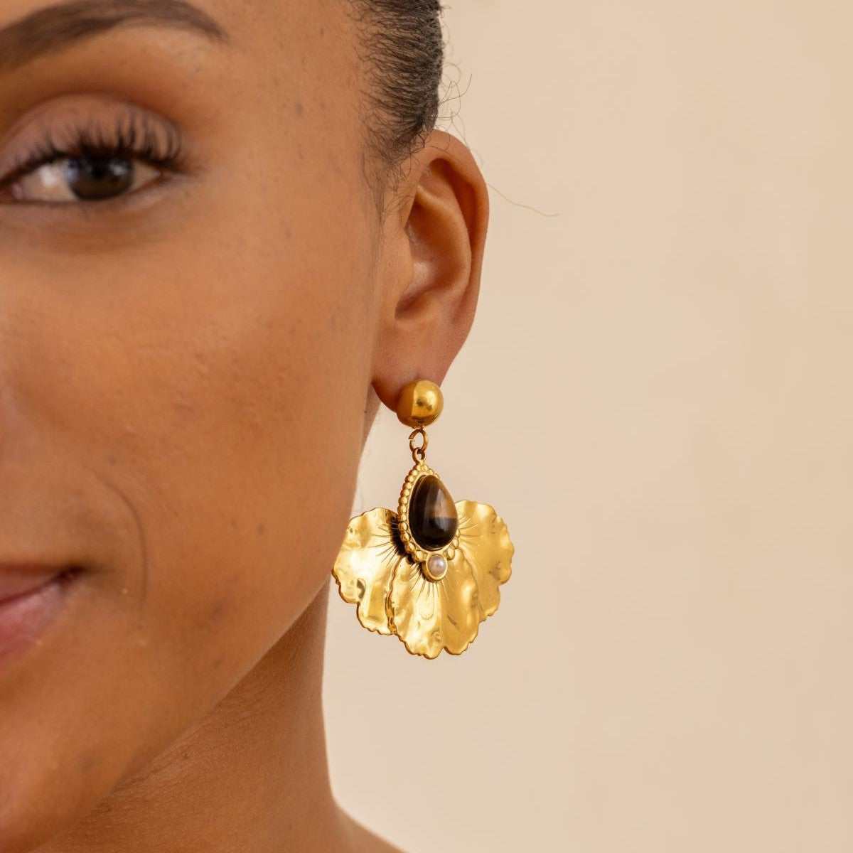 Boucle d'oreille en acier inoxydable