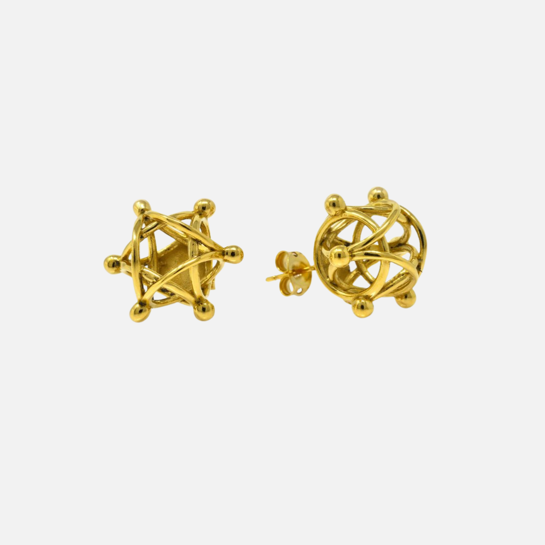 Boucle d'oreille cyclone en acier inoxydable