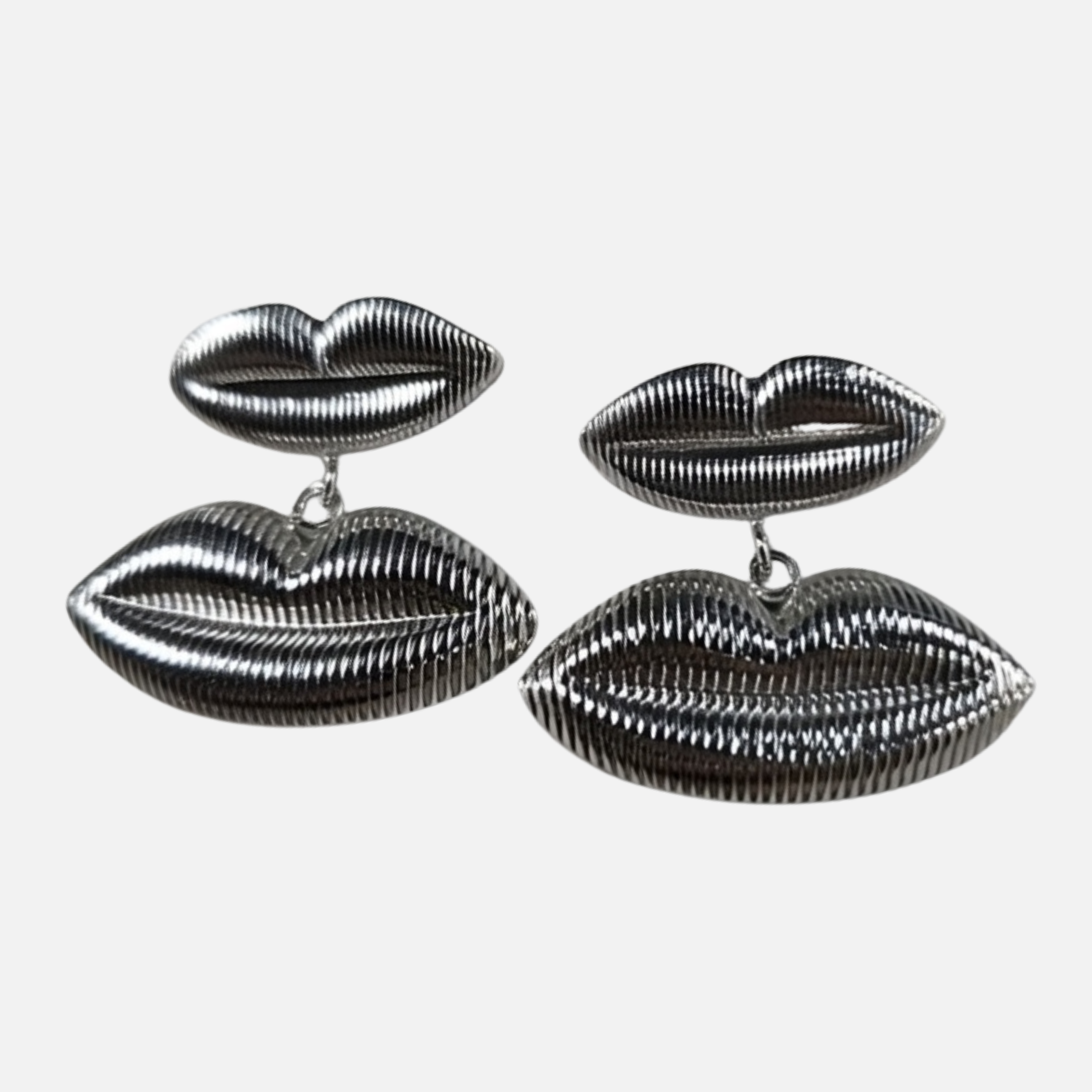 Boucles d’oreilles lèvres en acier inoxydable