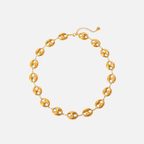 Collier grains de café en acier inoxydable