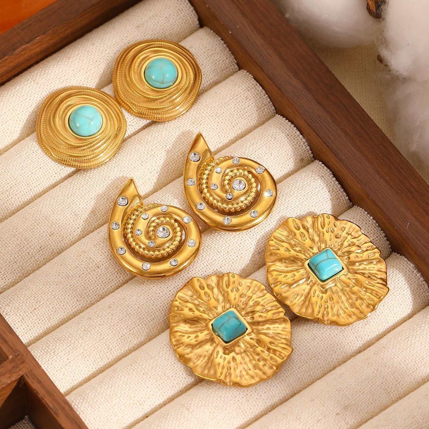 Boucle d'oreille en acier inoxydable