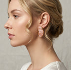 Boucles d’oreilles femme effet pierre marbrée en acier inoxydable doré – 5 coloris