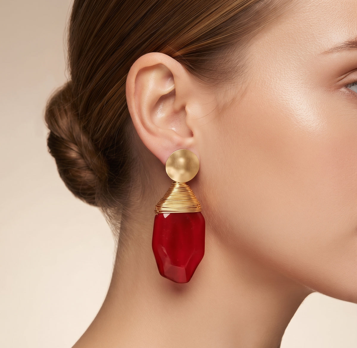 Boucles d’oreilles fantaisie pendantes - 4 coloris