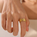 Bague anneau large en acier inoxydable