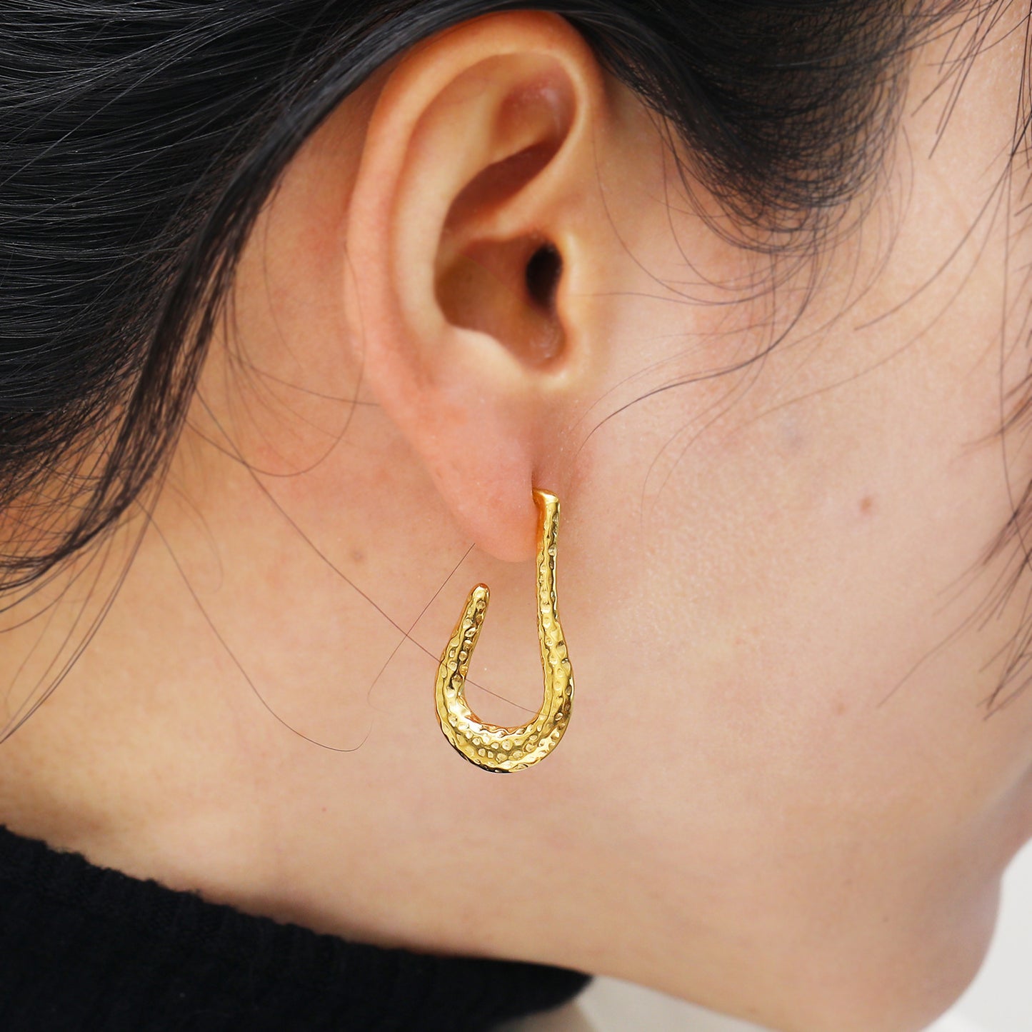 Boucle d'oreille en acier inoxydable