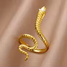 Bague serpent en acier inoxydable