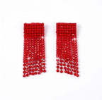 Boucles d’oreilles fantaisie franges scintillantes