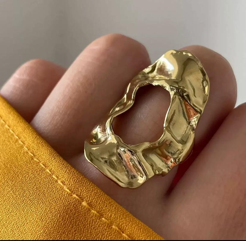 Bague ovale en acier inoxydable