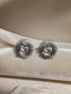 Boucles d’oreilles rayon de soleil en acier inoxydable