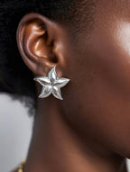 Boucles d’oreilles étoile de mer en acier inoxydable