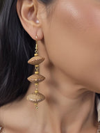 Boucles d’oreilles pendantes en bois