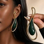 Boucles d'oreilles fantaisie pendantes goutte
