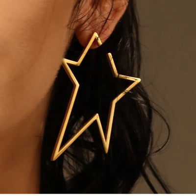 3K fine gold plated steel earring